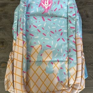 Baseball Lifestyle 101 cotton candy drip backpack NWT